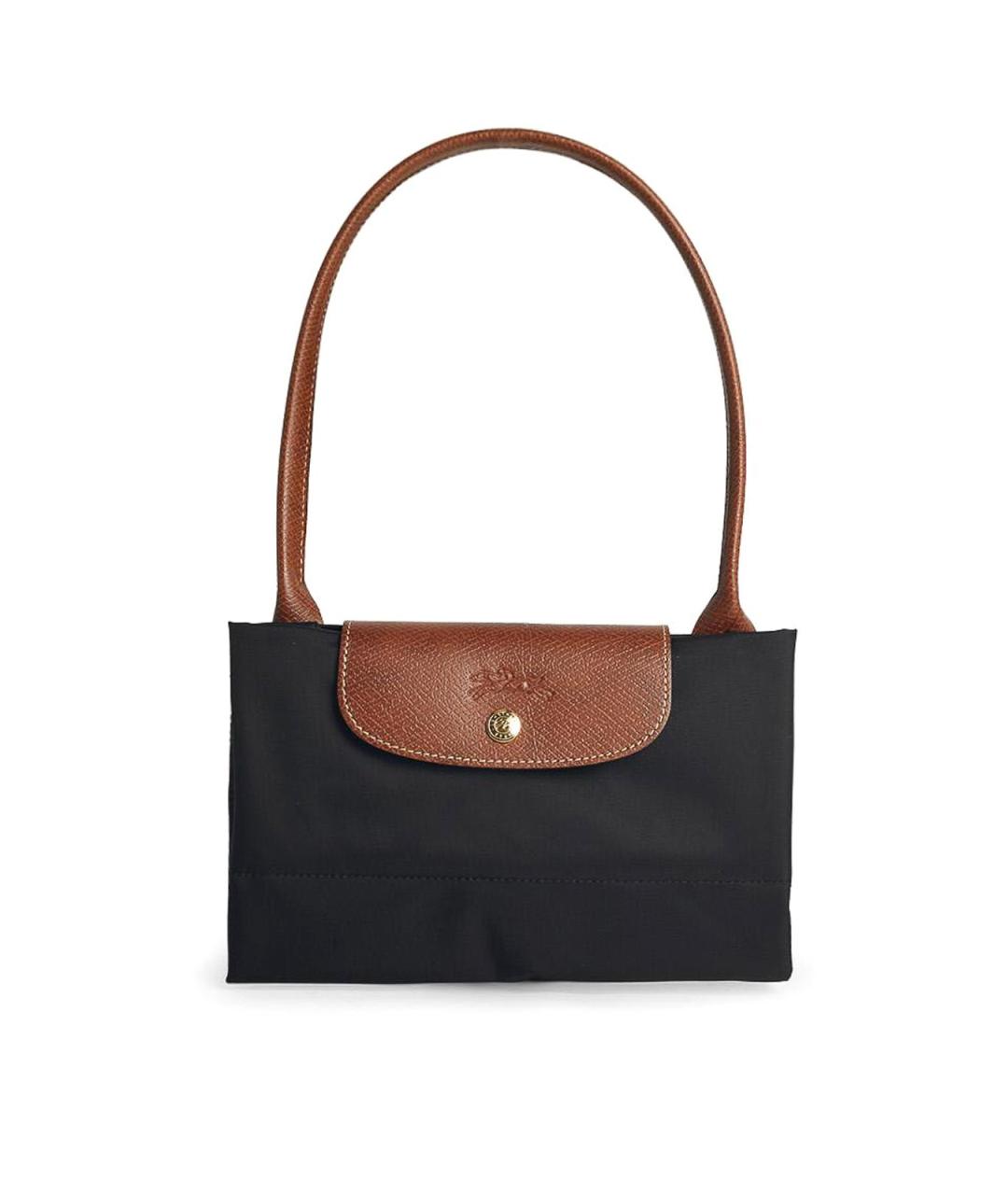 LONGCHAMP Черная тканевая сумка через плечо, фото 1