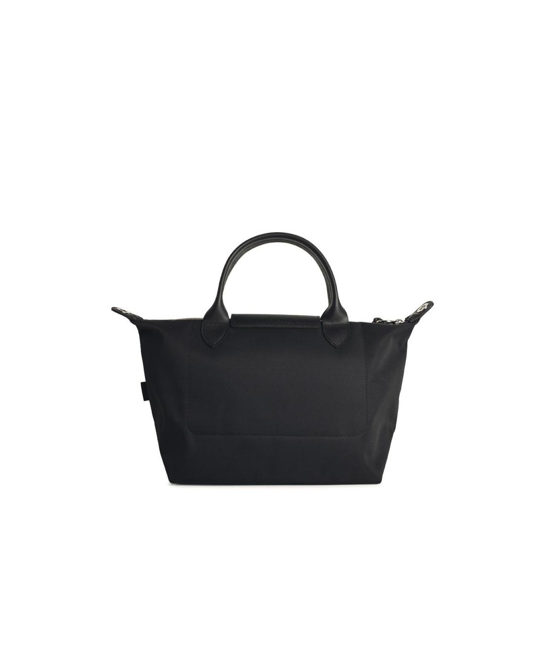 LONGCHAMP Черная кожаная сумка через плечо, фото 3