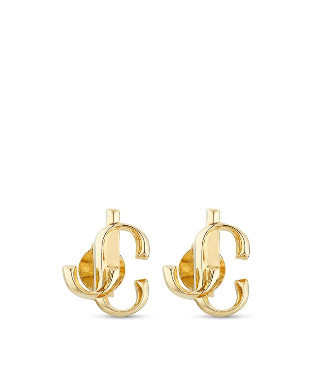JIMMY CHOO Золотые латунные серьги, фото 1
