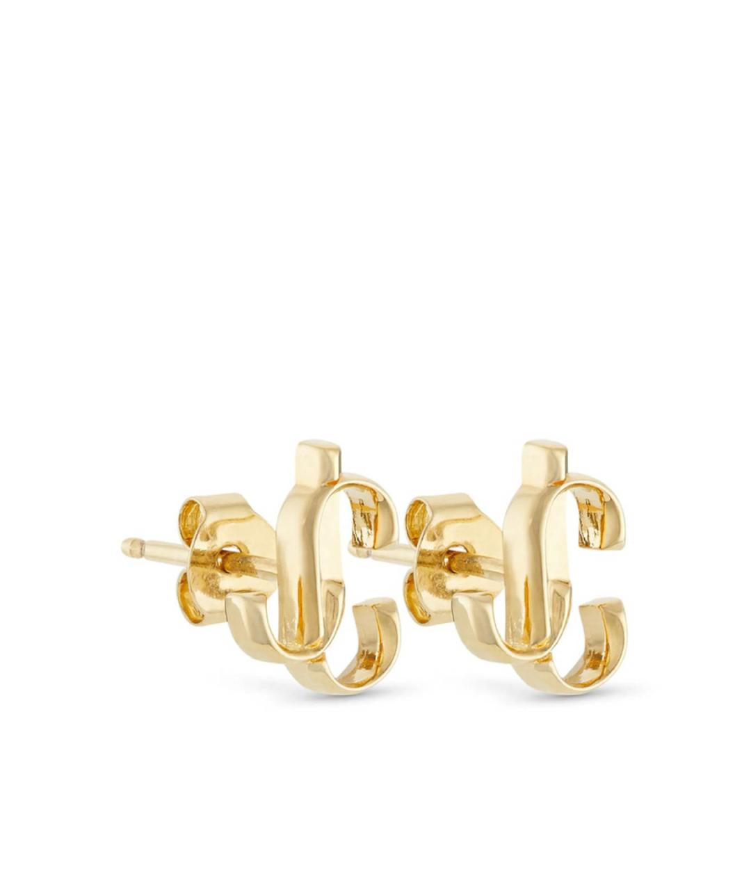 JIMMY CHOO Золотые латунные серьги, фото 3