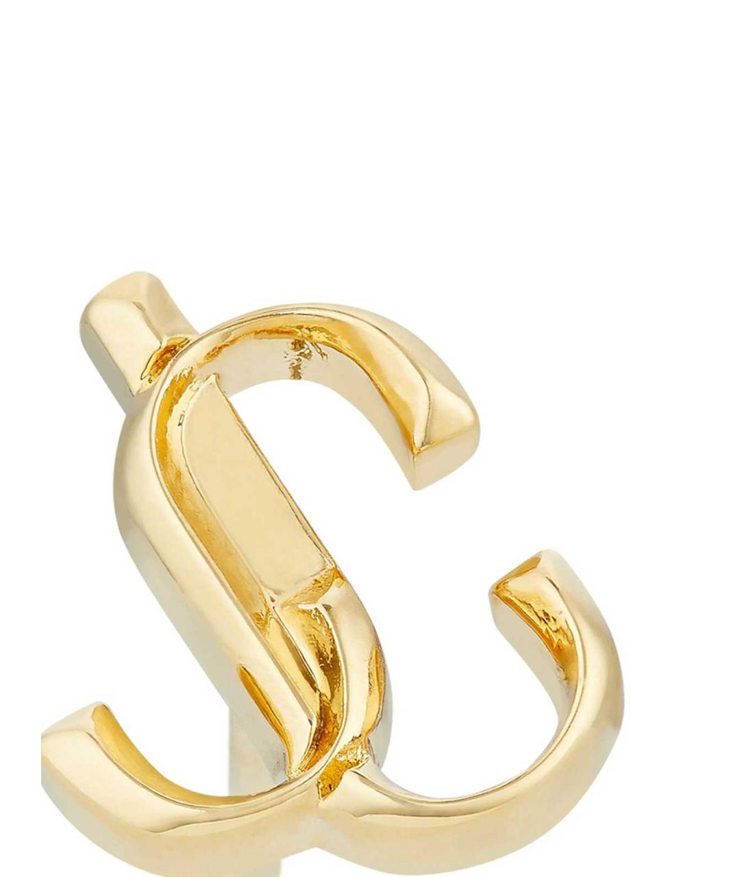 JIMMY CHOO Золотые латунные серьги, фото 5
