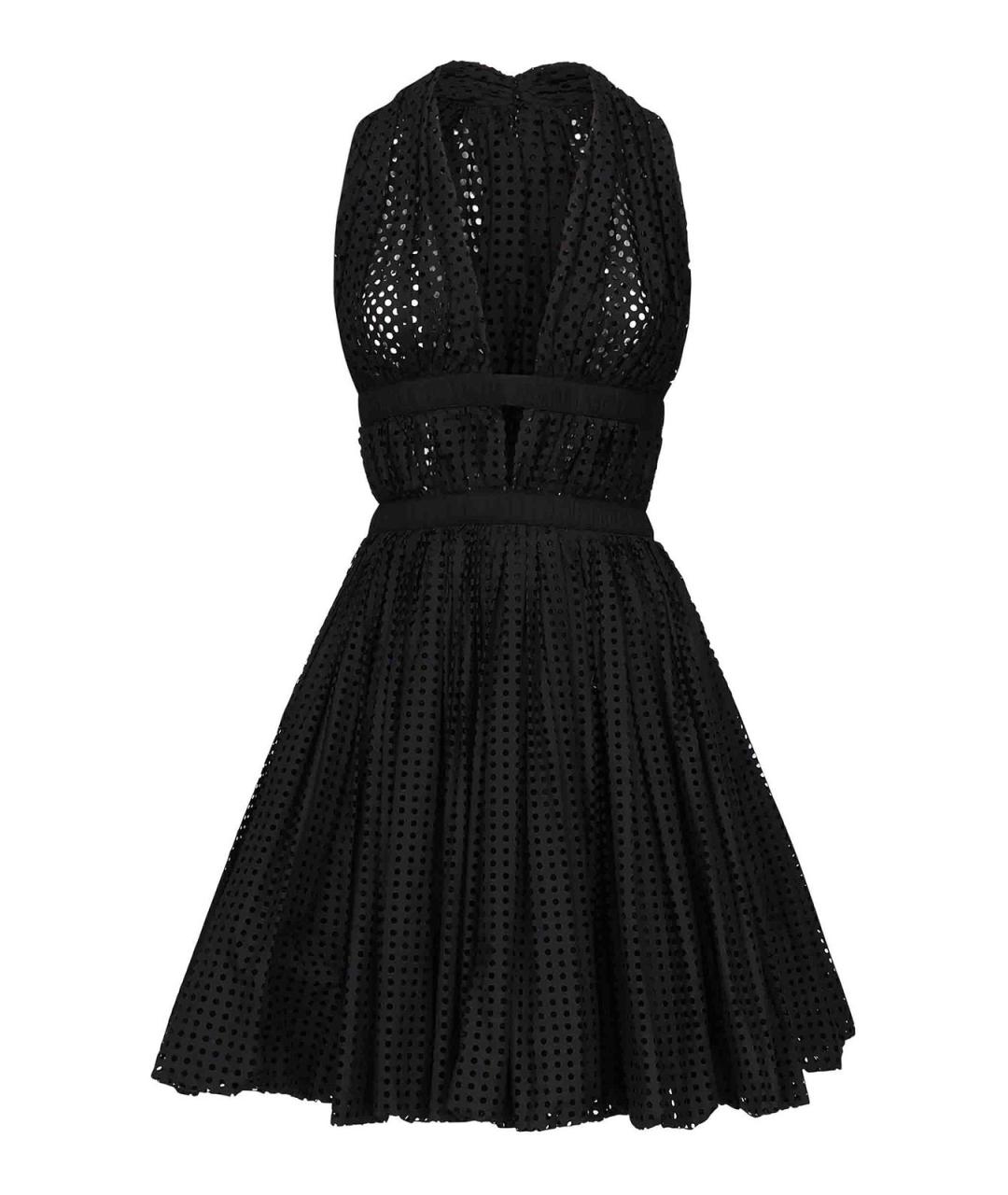 ALAIA Черное хлопковое коктейльное платье, фото 1