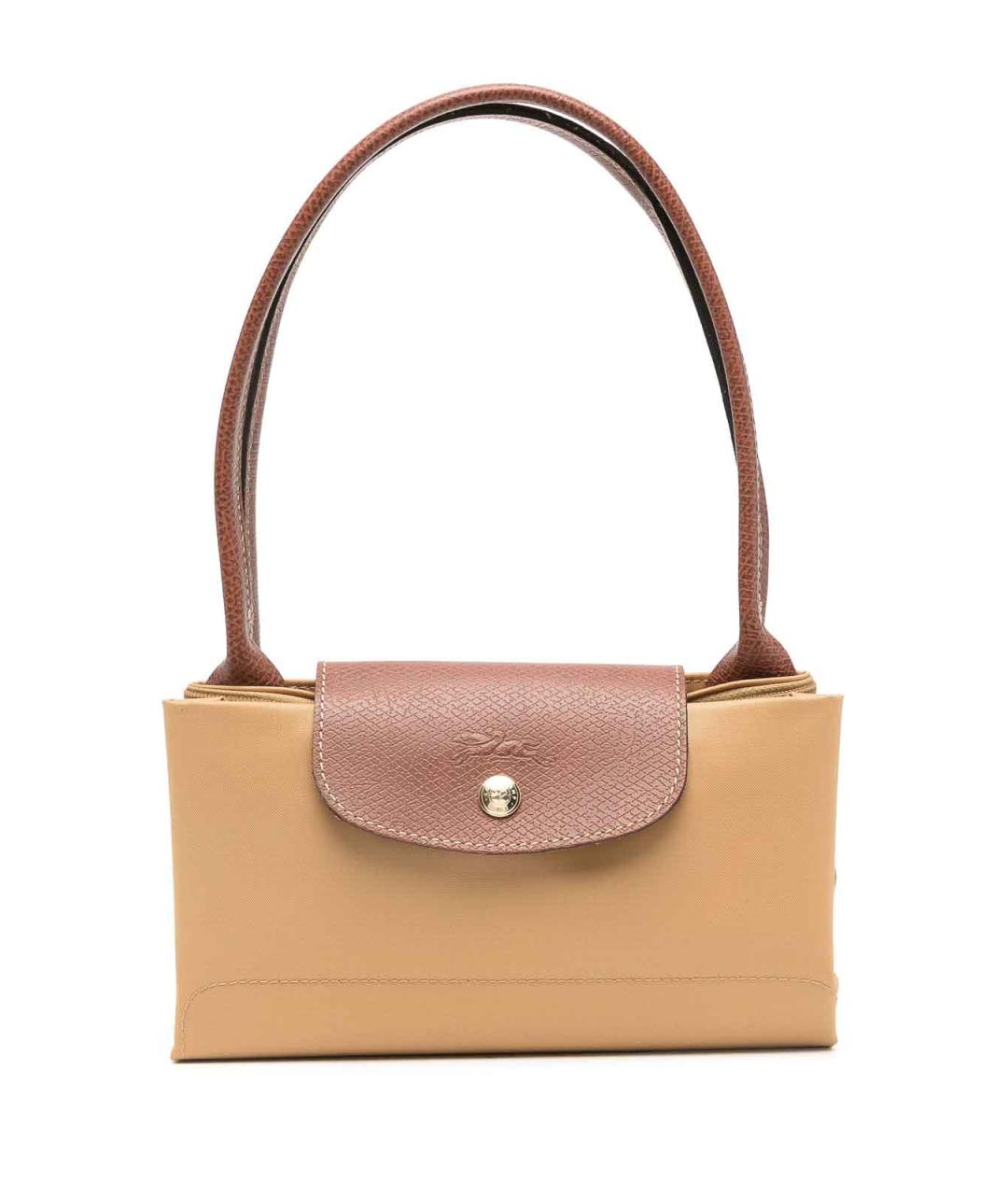 LONGCHAMP Бежевая тканевая сумка тоут, фото 5