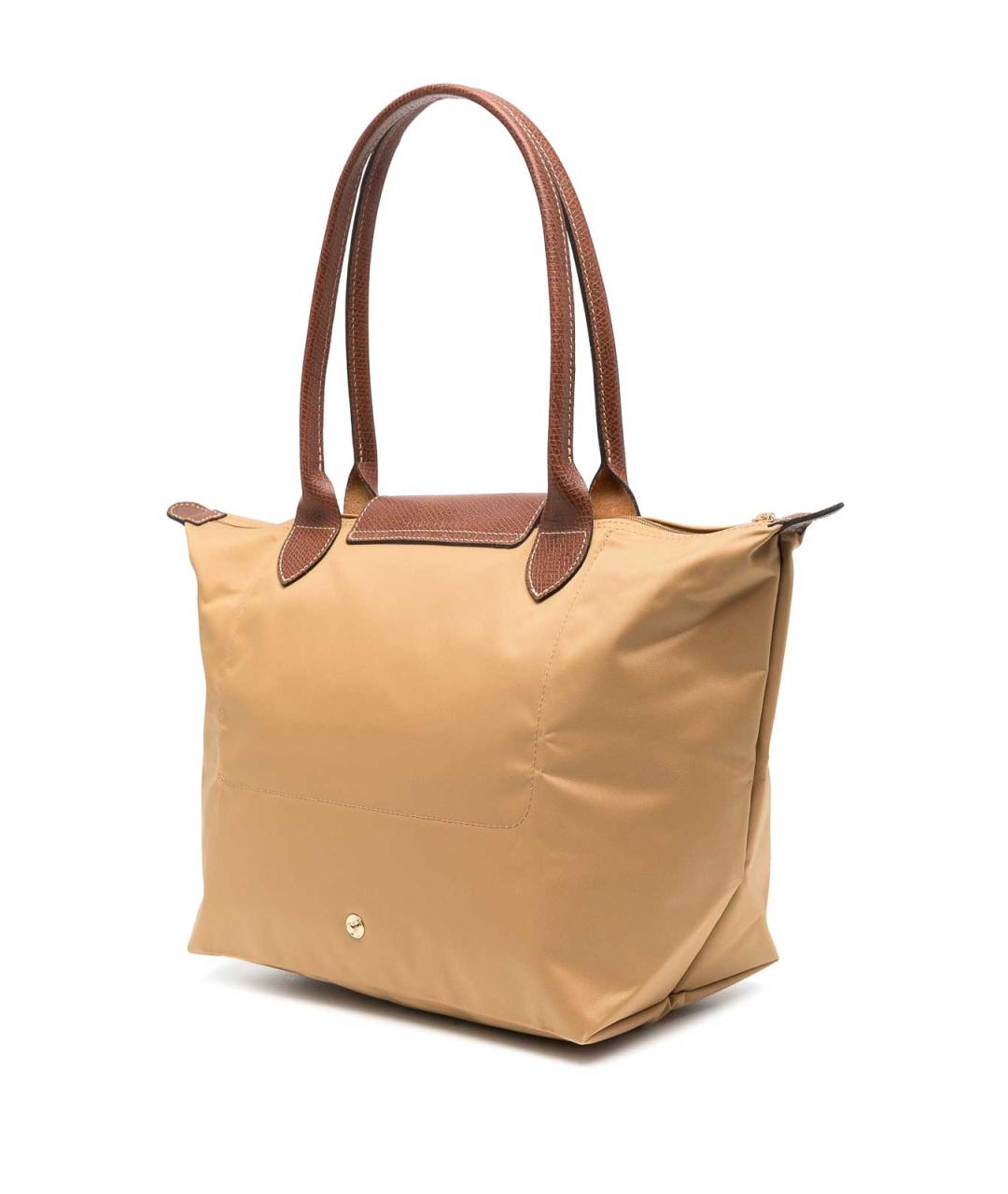LONGCHAMP Бежевая тканевая сумка тоут, фото 2