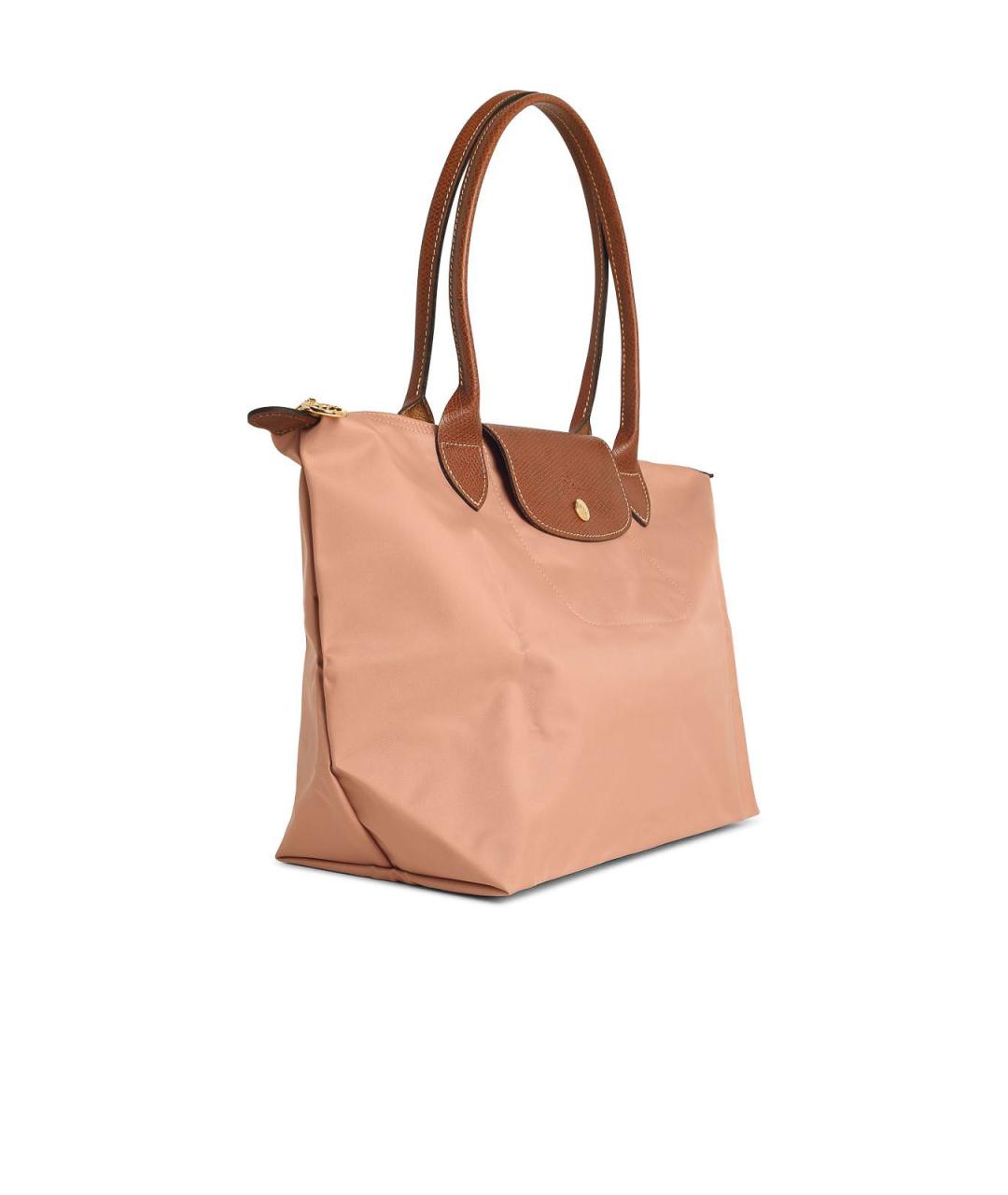 LONGCHAMP Розовая кожаная сумка через плечо, фото 2