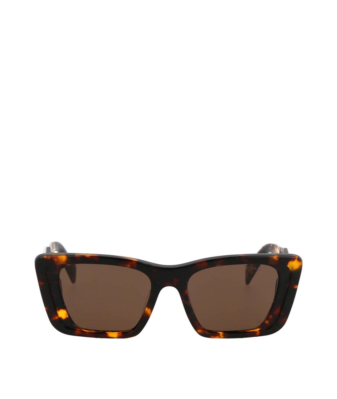 PRADA Коричневые солнцезащитные очки, фото 1