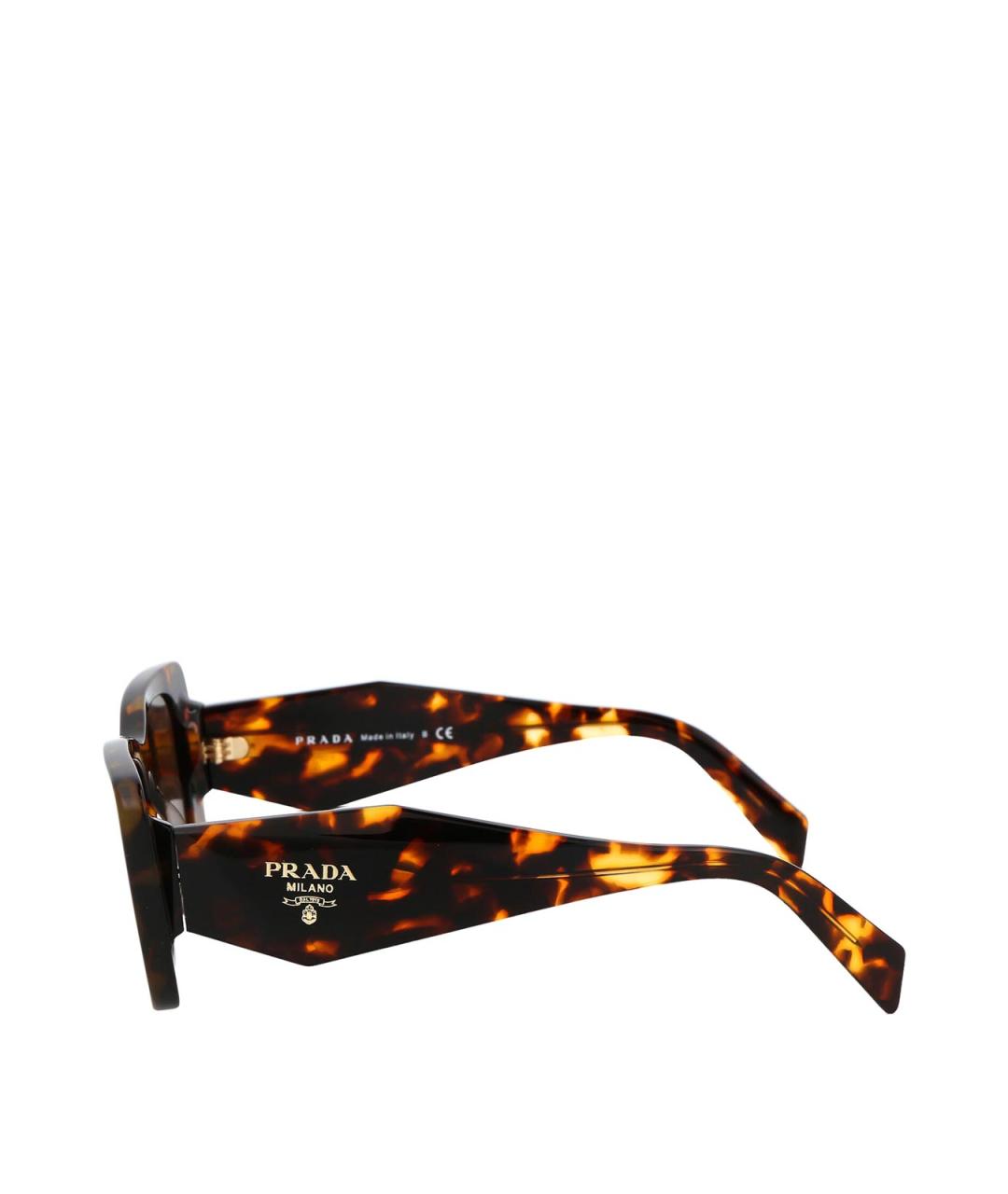 PRADA Коричневые солнцезащитные очки, фото 3