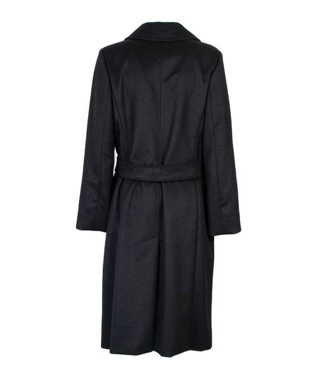 MAX MARA STUDIO Черное шерстяное пальто, фото 2