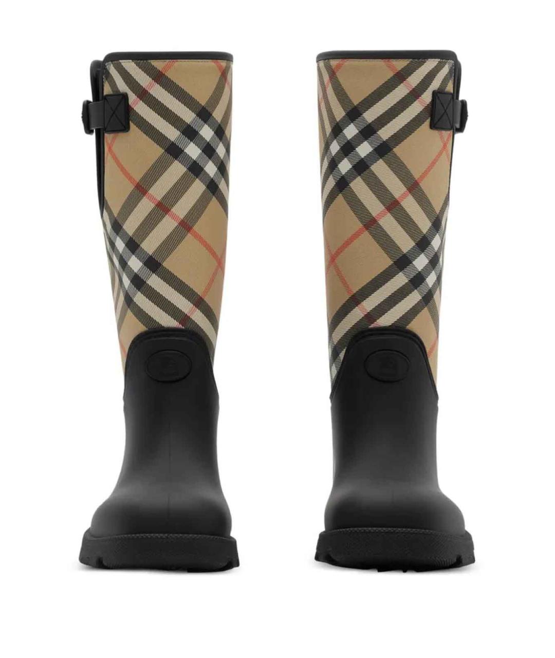 BURBERRY Черные резиновые сапоги, фото 2