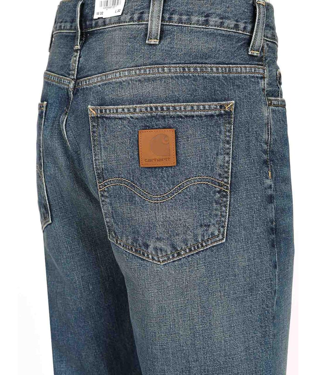 CARHARTT Синие хлопковые джинсы, фото 3