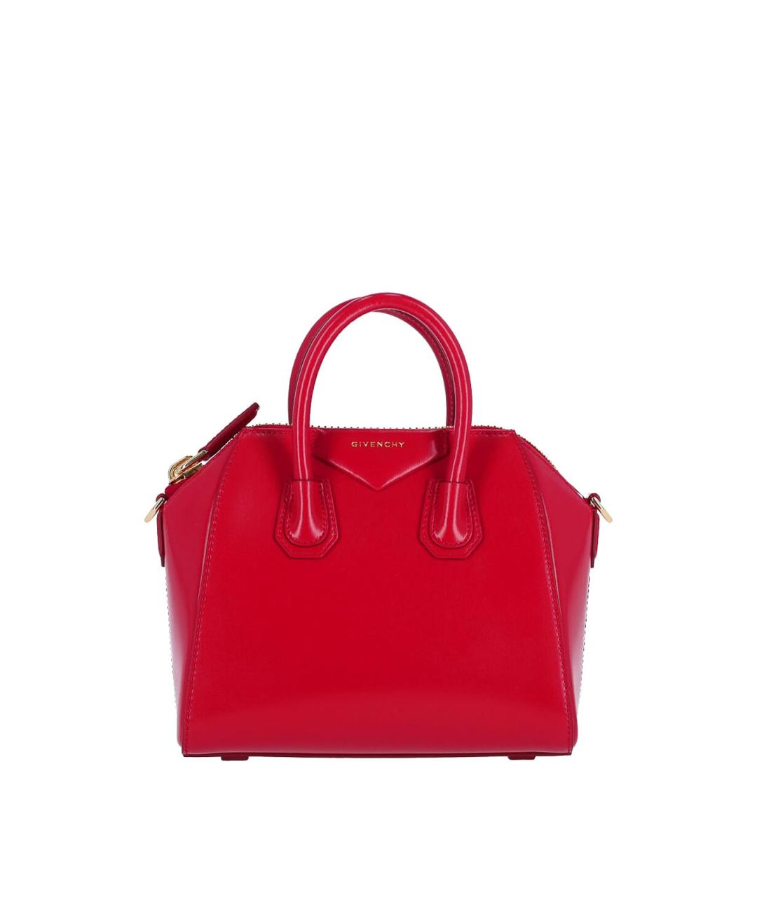 GIVENCHY Красная кожаная сумка тоут, фото 1