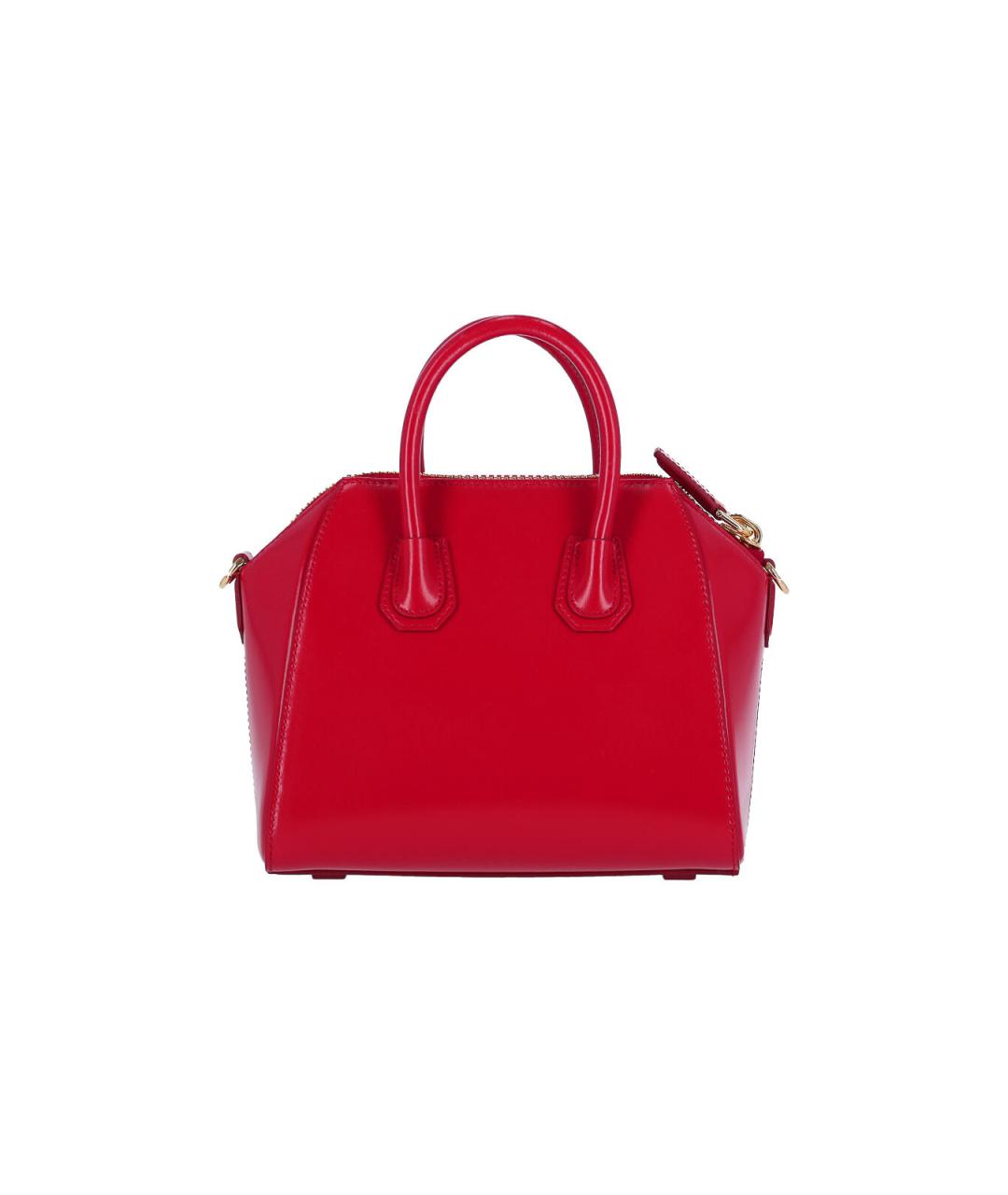 GIVENCHY Красная кожаная сумка тоут, фото 3