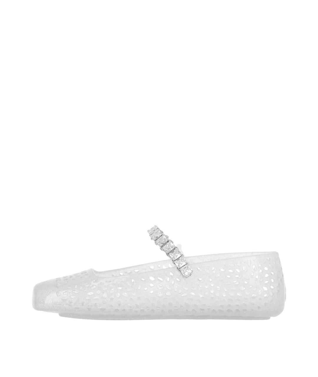 JIMMY CHOO Белые резиновые балетки, фото 3
