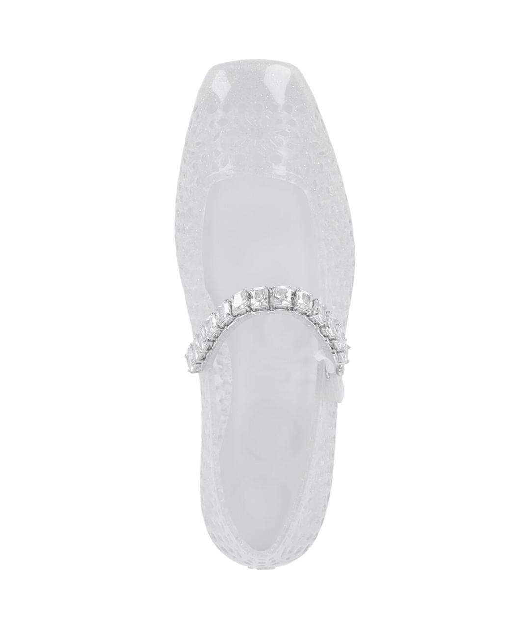 JIMMY CHOO Белые резиновые балетки, фото 5