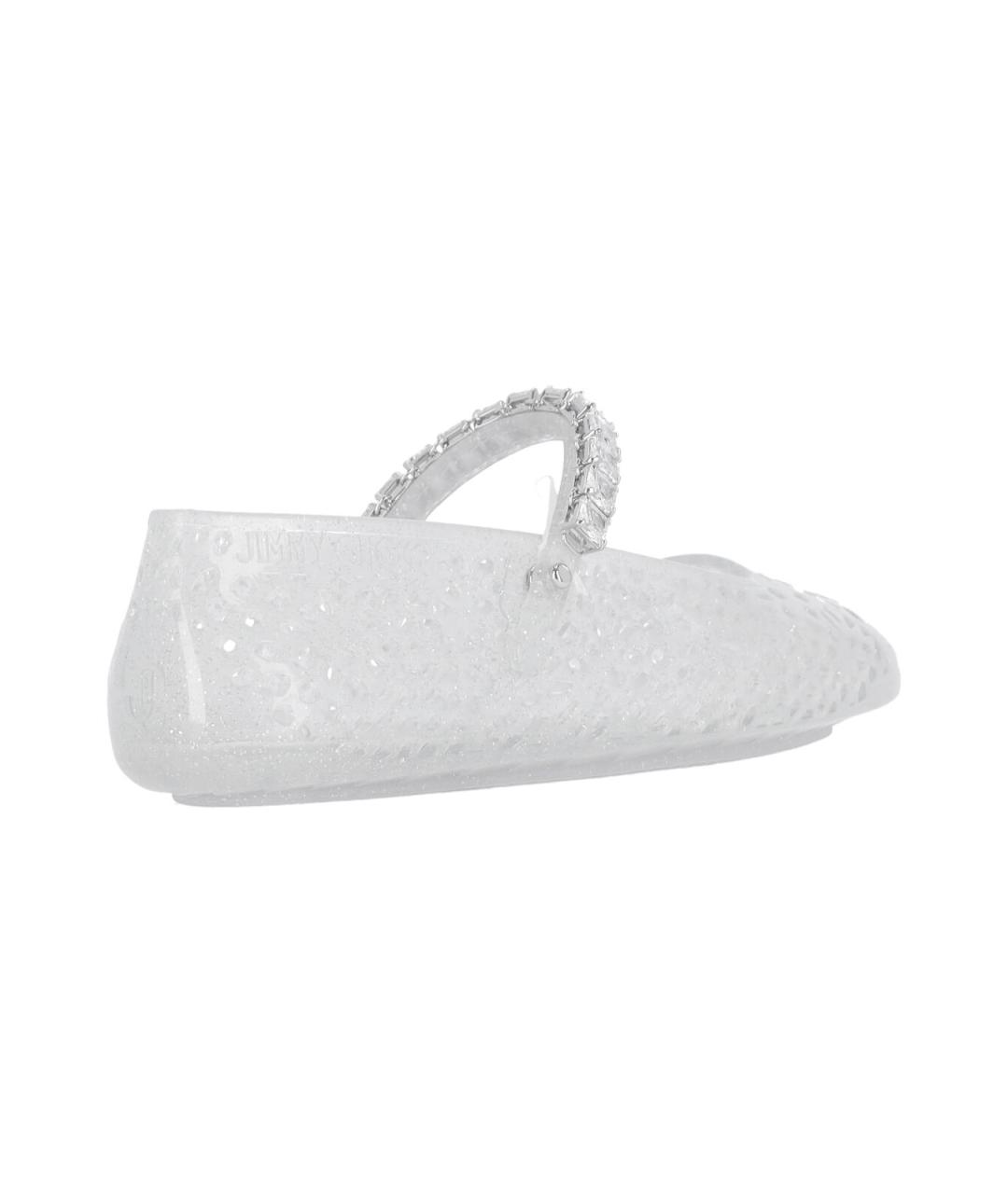 JIMMY CHOO Белые резиновые балетки, фото 4