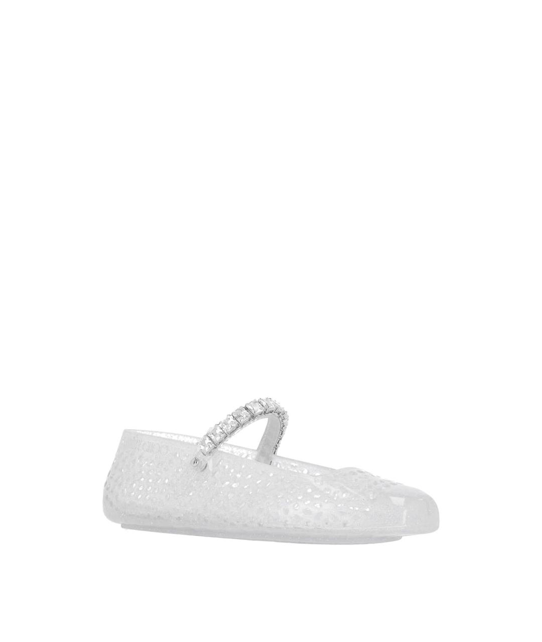 JIMMY CHOO Белые резиновые балетки, фото 2