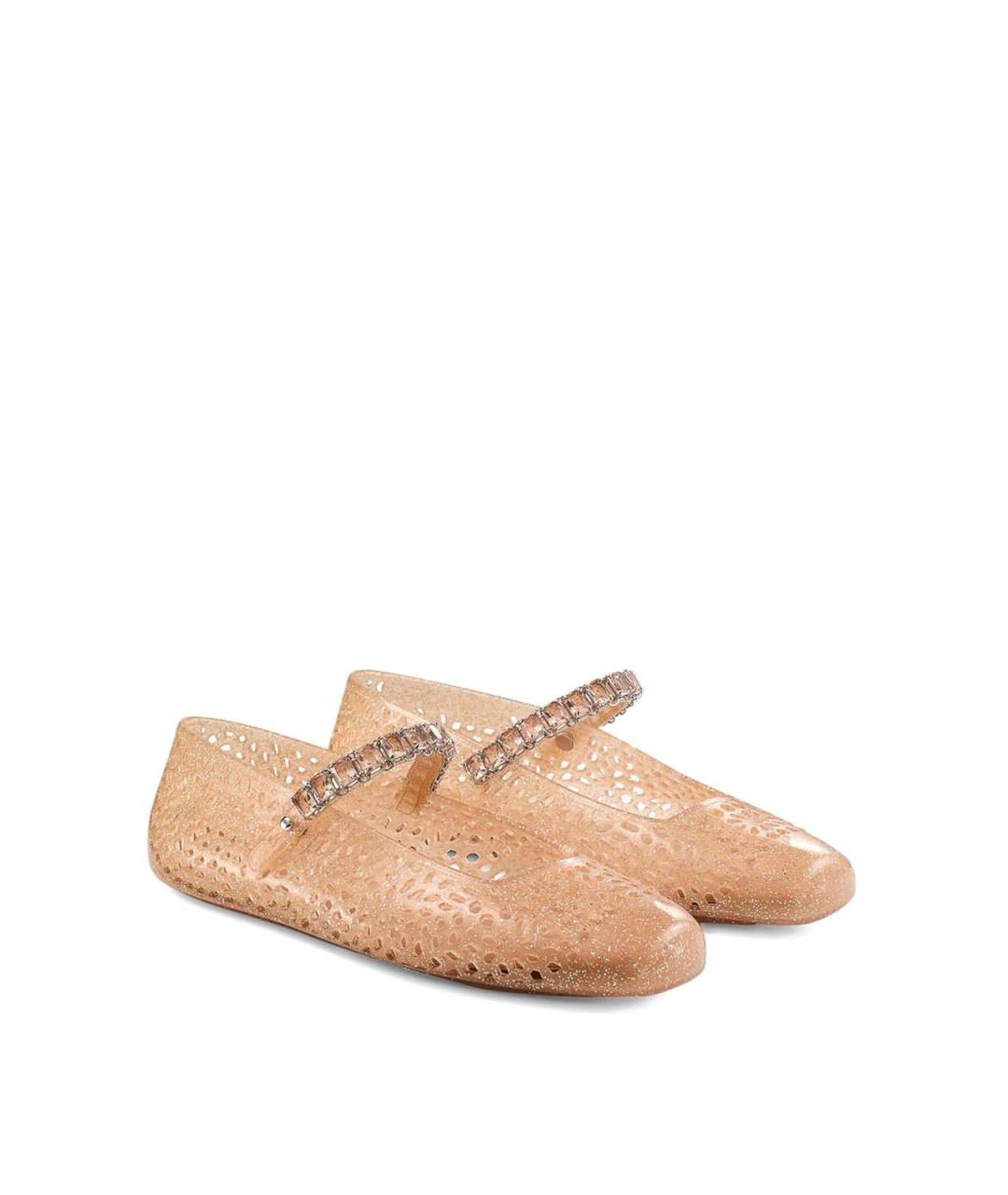 JIMMY CHOO Бежевые балетки, фото 2