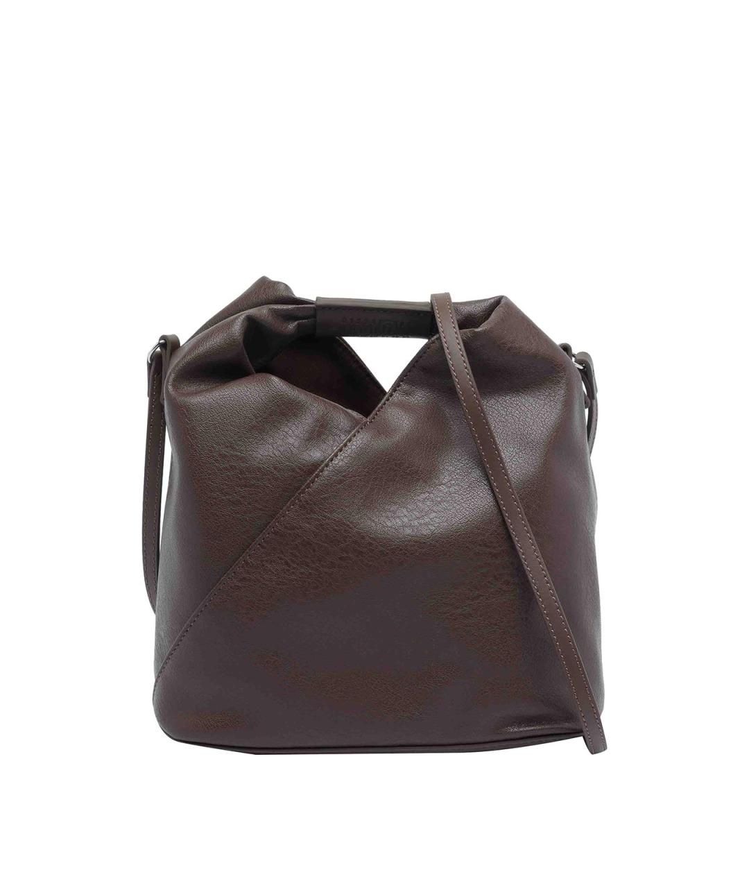 MM6 MAISON MARGIELA Коричневая сумка через плечо из искусственной кожи, фото 1