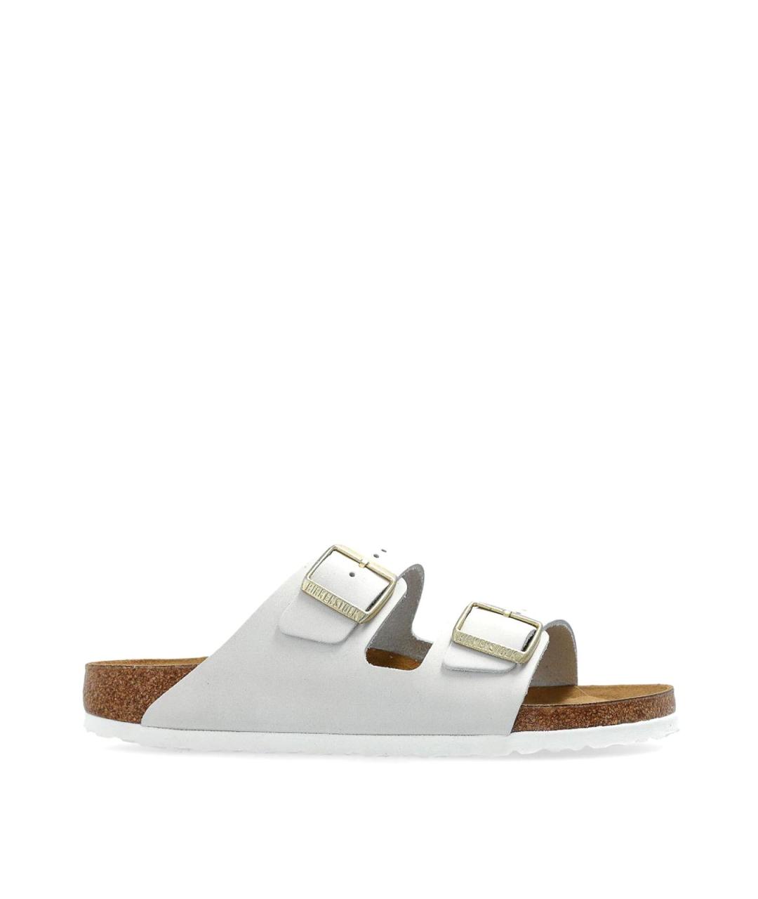 BIRKENSTOCK Белые кожаные сандалии, фото 1