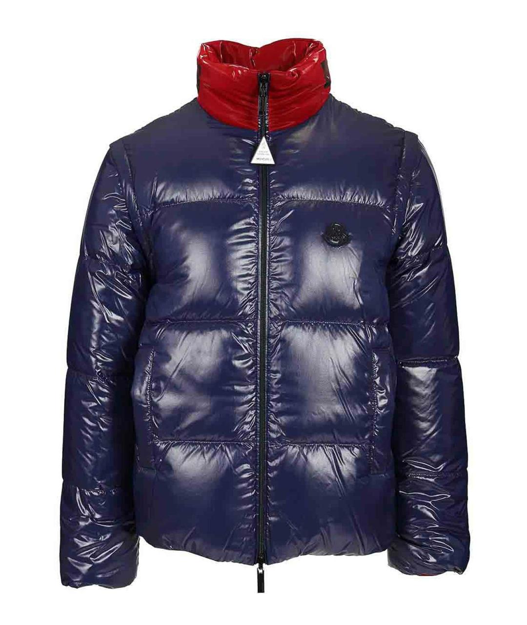 MONCLER Красный полиэстеровый пуховик, фото 1