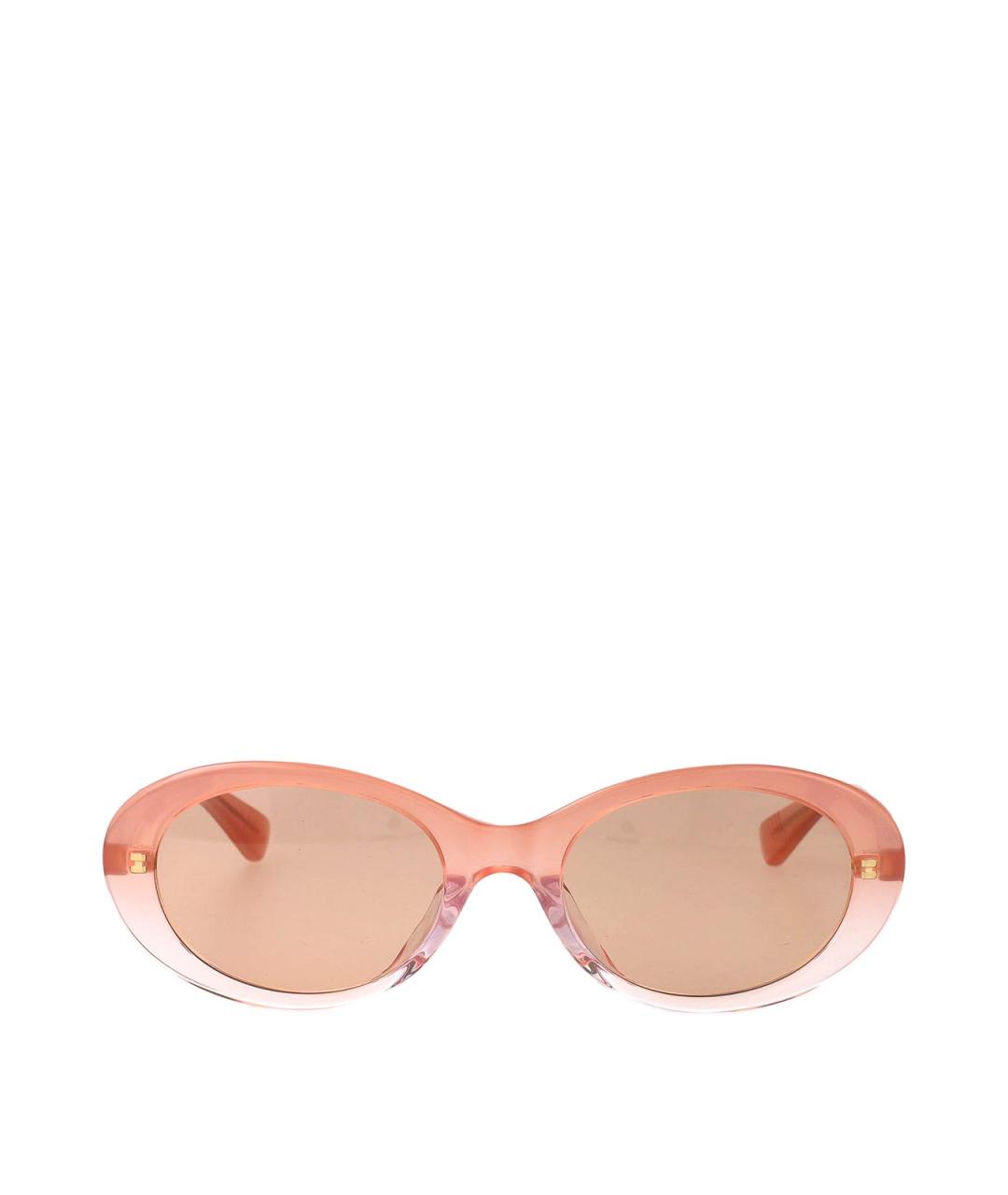 BOTTEGA VENETA Розовые пластиковые солнцезащитные очки, фото 1