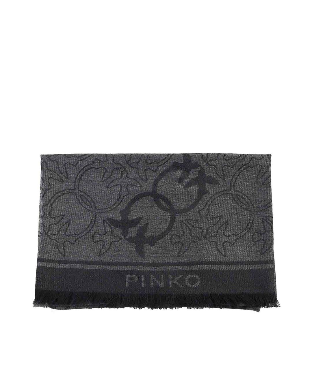 PINKO Серый шарф, фото 1