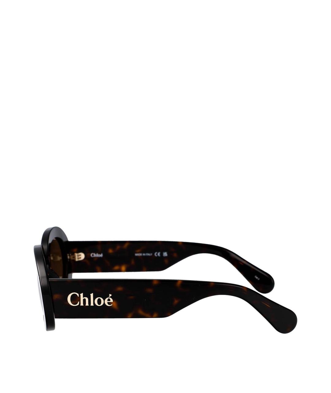 CHLOE Коричневые солнцезащитные очки, фото 3
