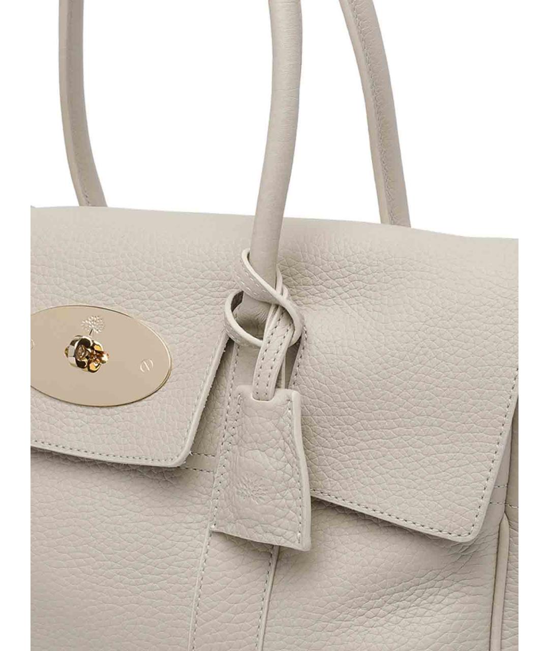 MULBERRY Серая кожаная сумка тоут, фото 4