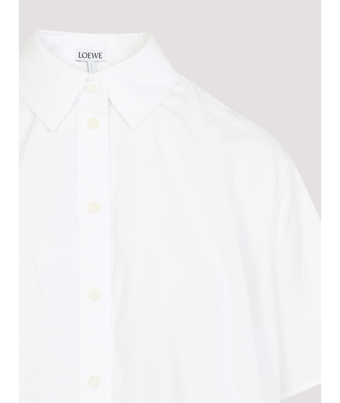 LOEWE Белая хлопковая рубашка, фото 3