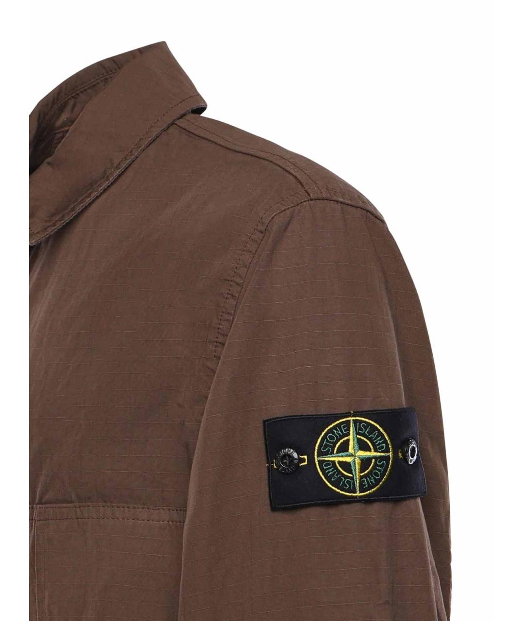 STONE ISLAND Бежевая хлопковая куртка, фото 2