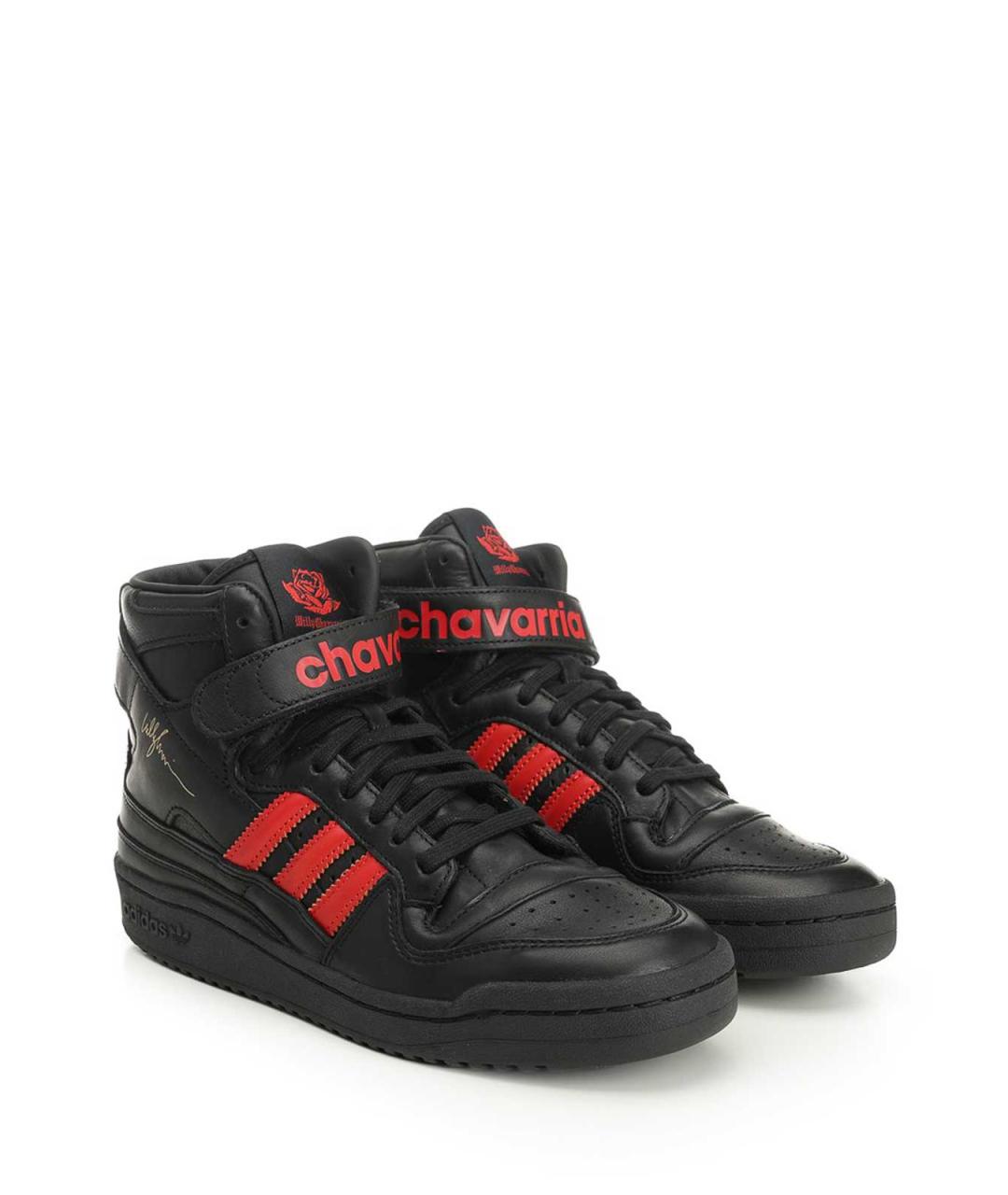 ADIDAS Черные кожаные низкие кроссовки / кеды, фото 2