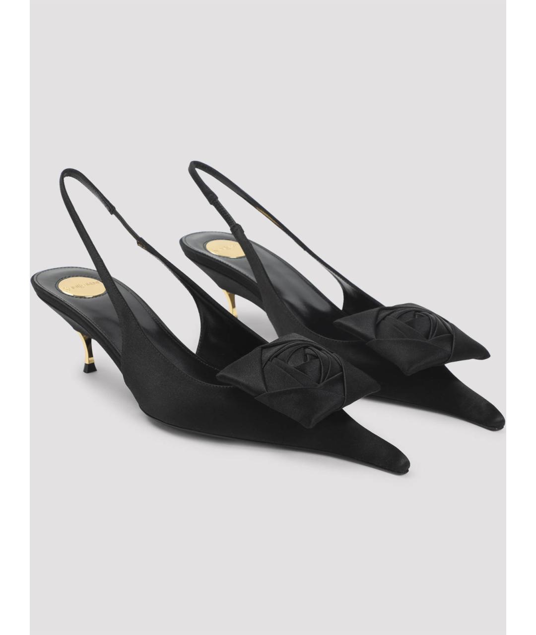 SAINT LAURENT Черные текстильные туфли, фото 3