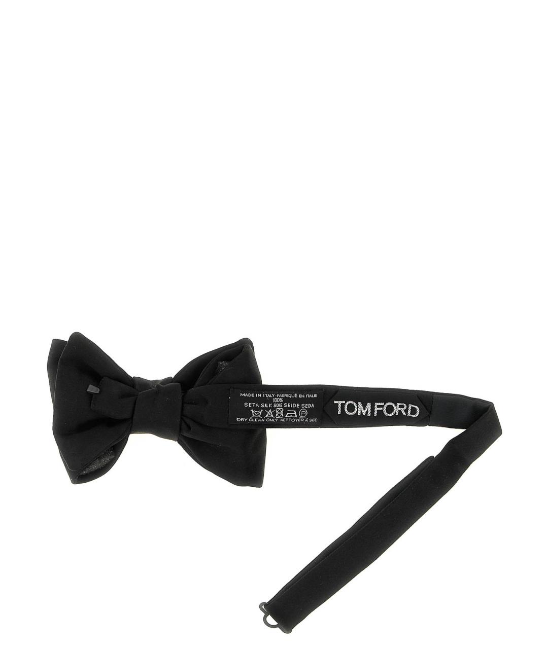 TOM FORD Черный шелковый галстук, фото 2
