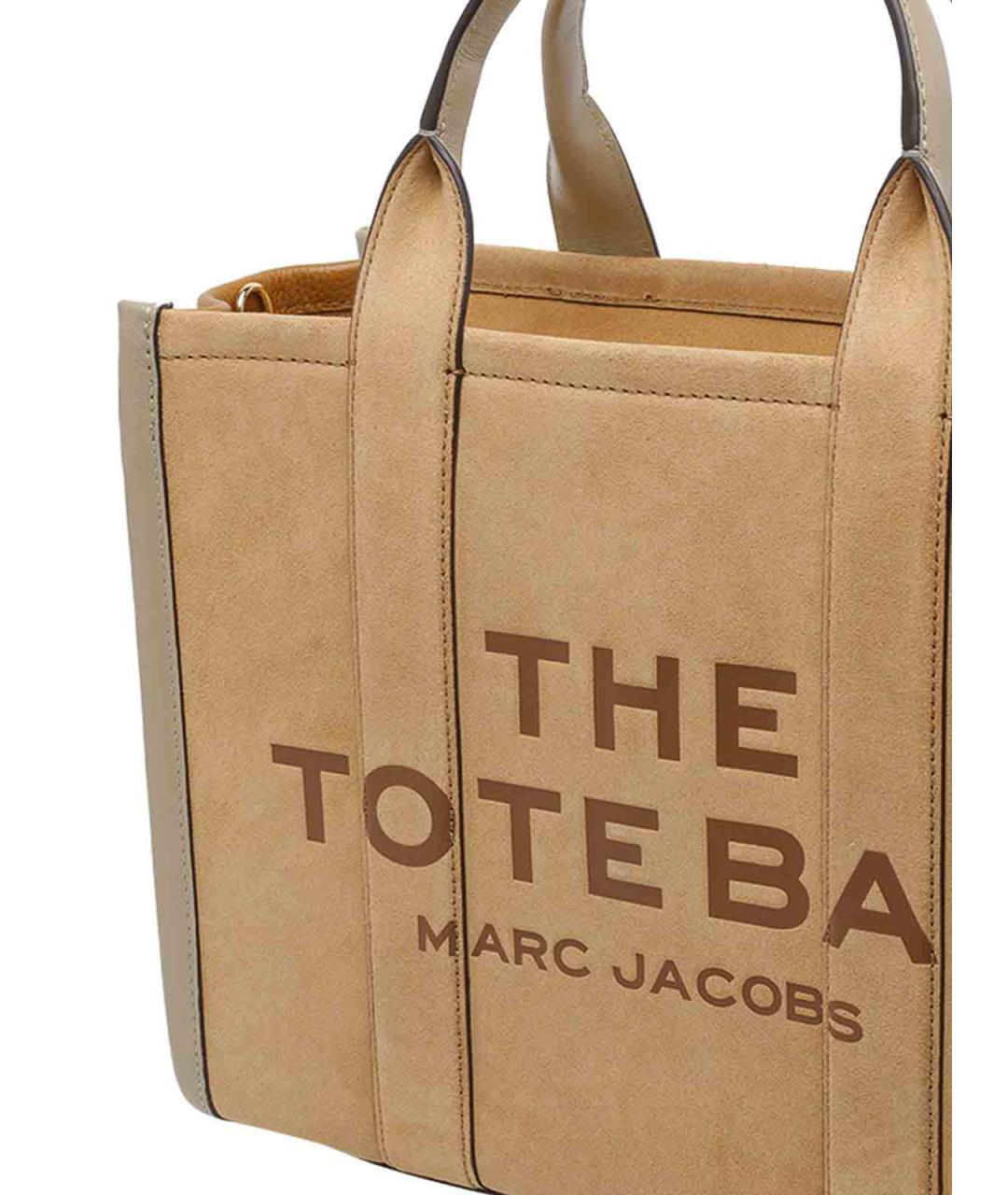 MARC JACOBS Бежевая кожаная сумка тоут, фото 4