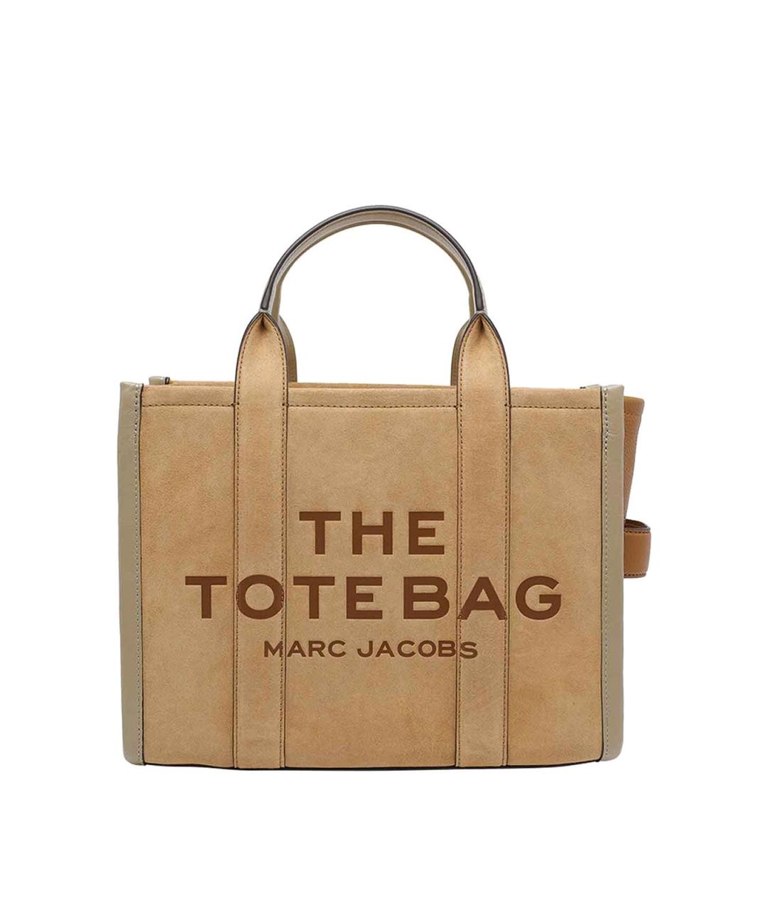 MARC JACOBS Бежевая кожаная сумка тоут, фото 1