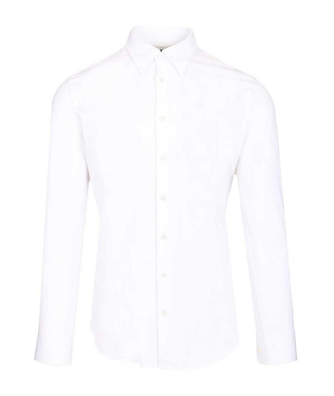 GIORGIO ARMANI Белая хлопковая классическая рубашка, фото 1