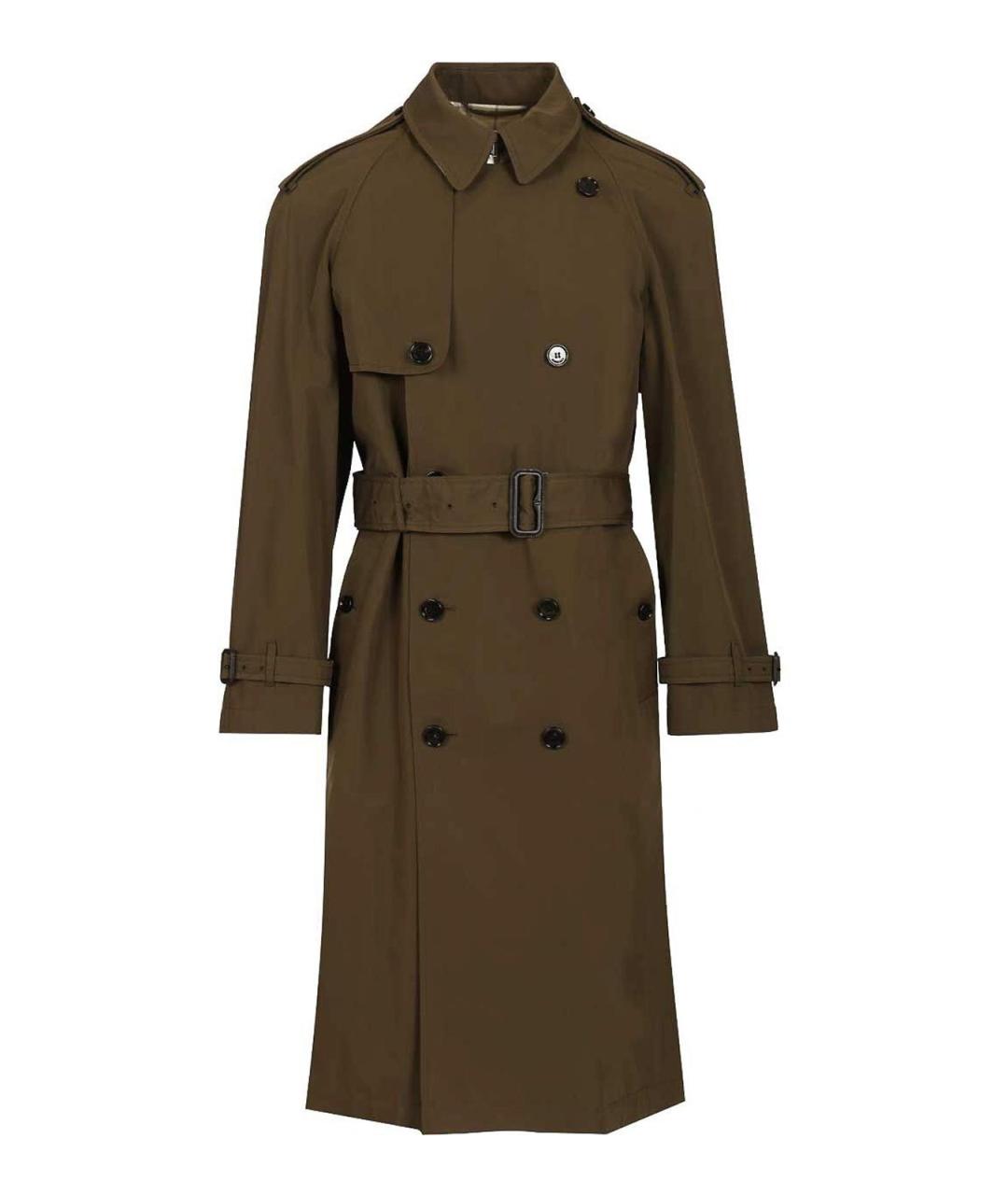 BURBERRY Зеленый тренч / плащ, фото 1
