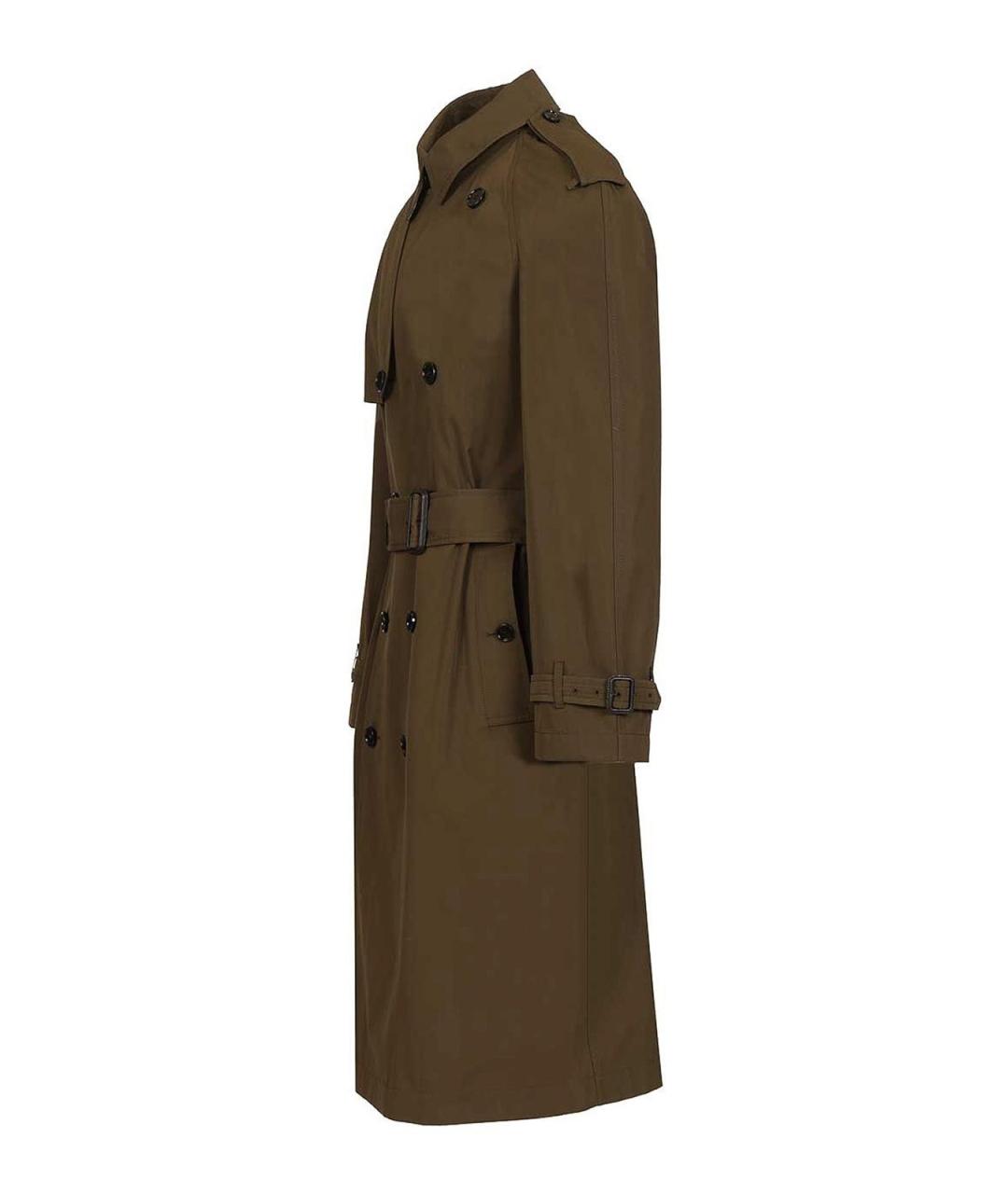 BURBERRY Зеленый тренч / плащ, фото 3