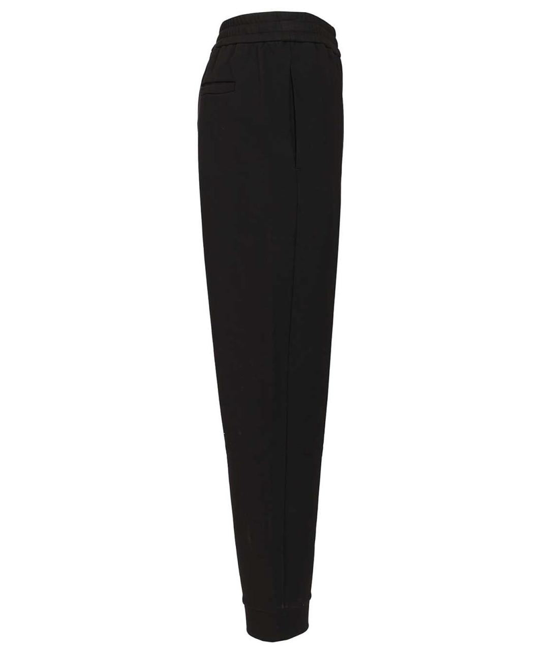GIORGIO ARMANI Черные хлопковые повседневные брюки, фото 3