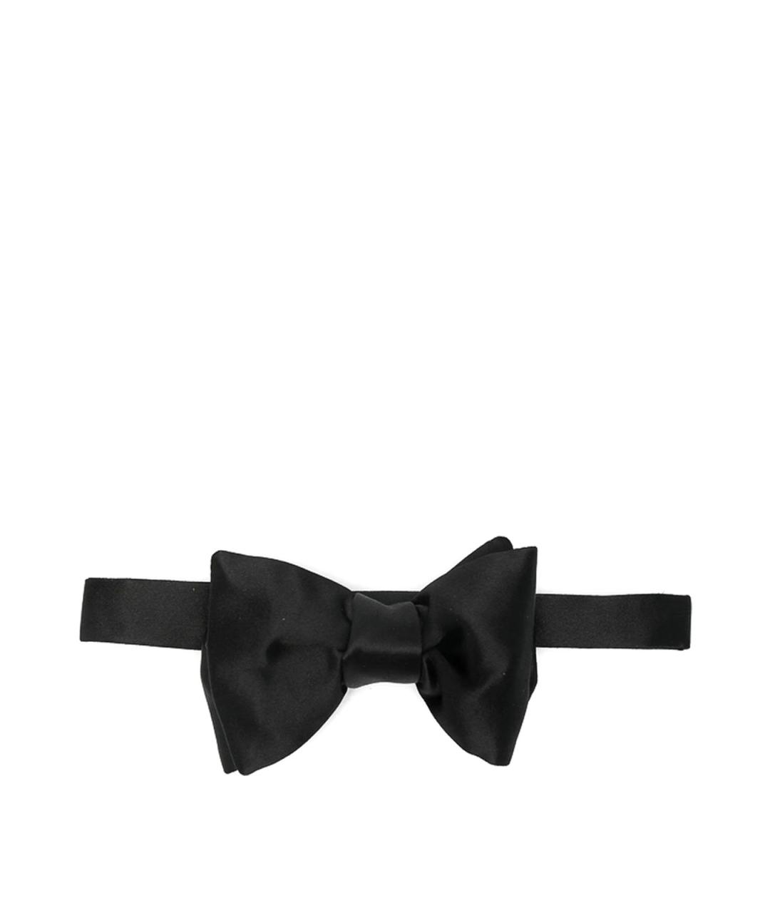 TOM FORD Черный шелковый галстук, фото 1