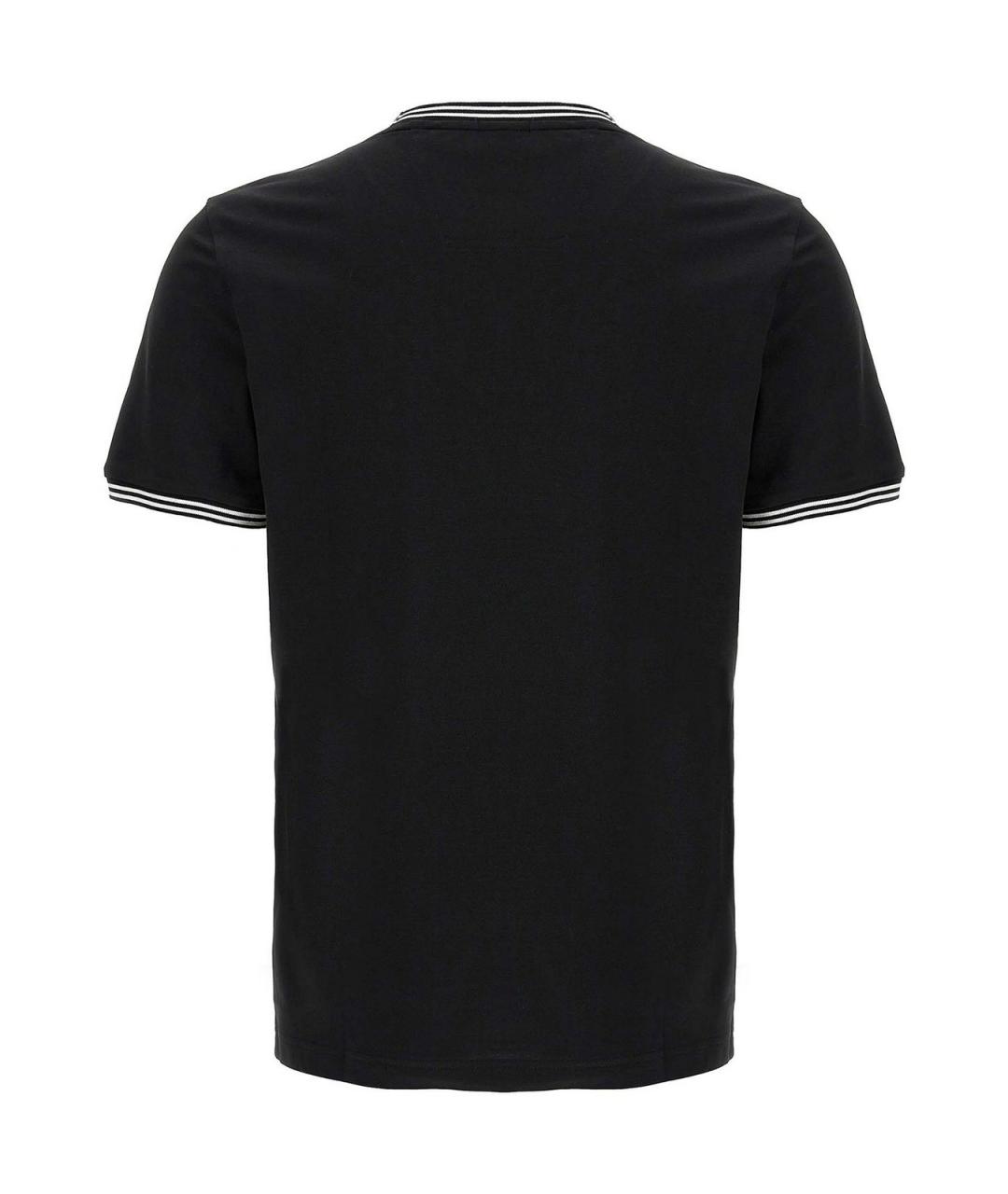 HUGO BOSS Черная хлопковая футболка, фото 2