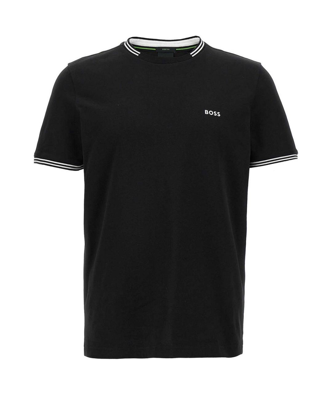 HUGO BOSS Черная хлопковая футболка, фото 1