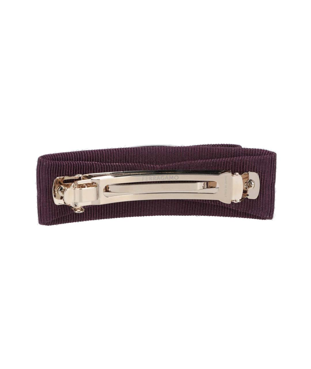 FERRAGAMO Коричневая заколка, фото 3