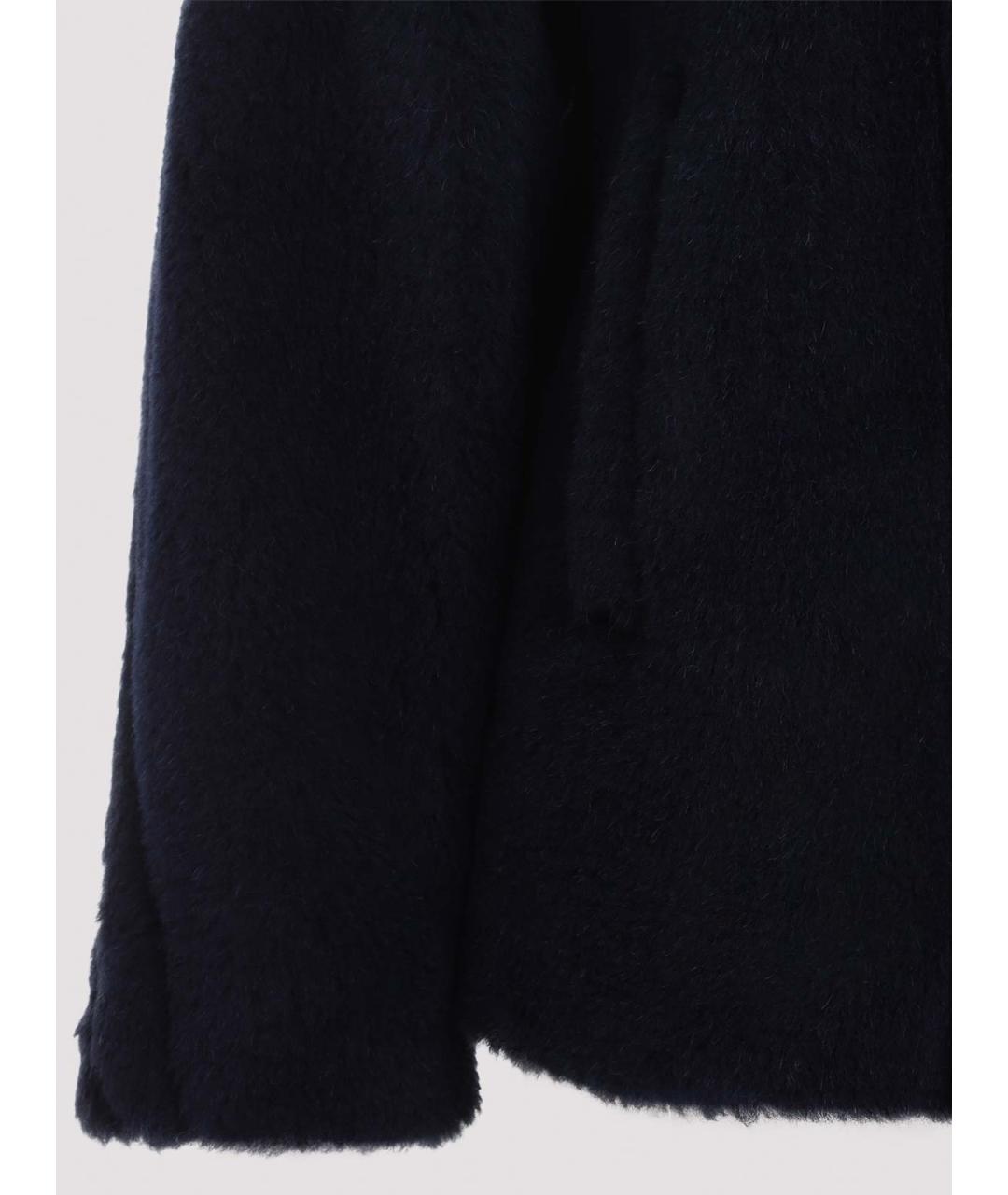 MAX MARA Синяя шерстяная шуба, фото 3