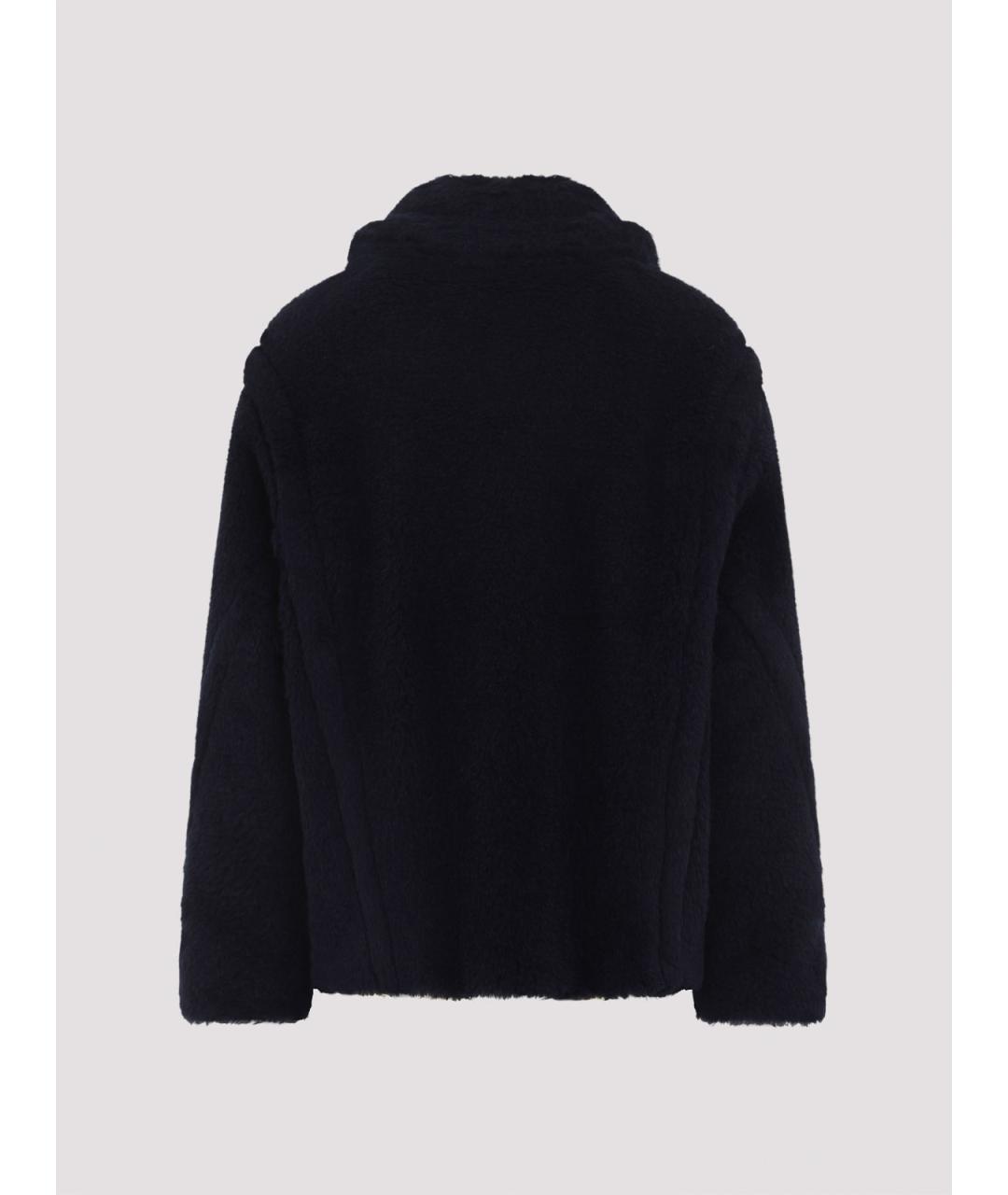 MAX MARA Синяя шерстяная шуба, фото 2