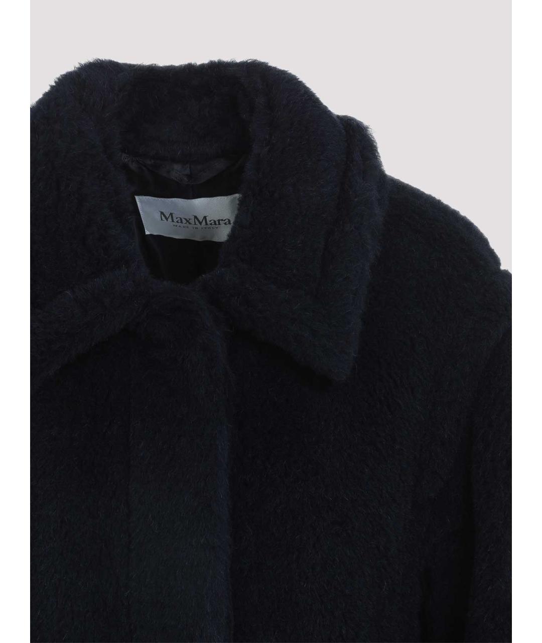 MAX MARA Синяя шерстяная шуба, фото 4