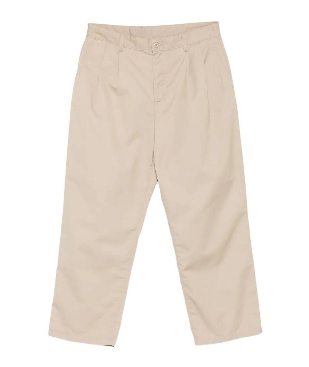 CARHARTT Белые полиэстеровые повседневные брюки, фото 1