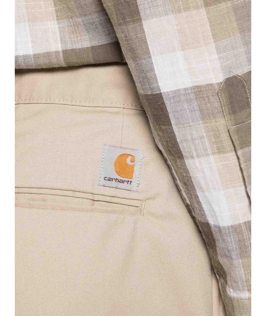 CARHARTT Белые полиэстеровые повседневные брюки, фото 3