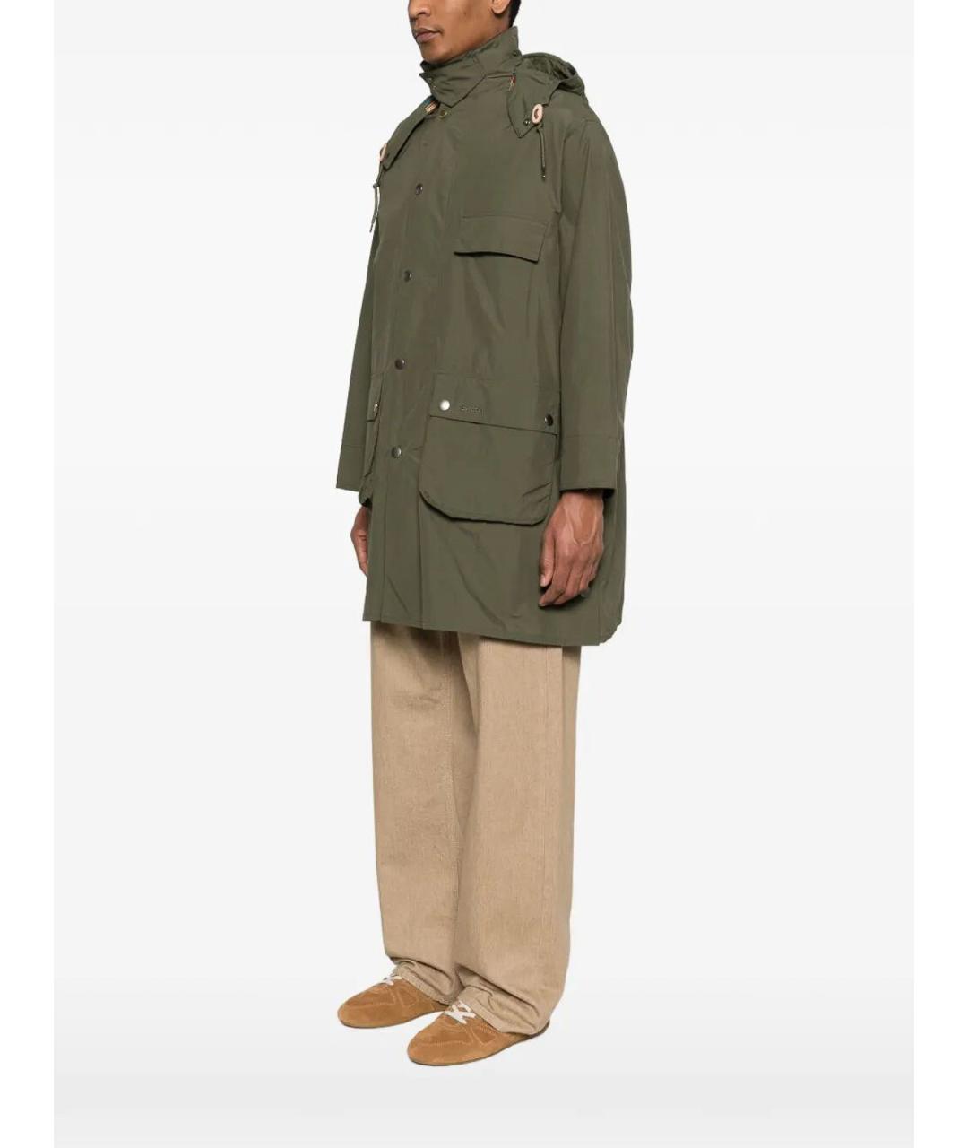 BARBOUR Зеленая хлопковая парка, фото 4