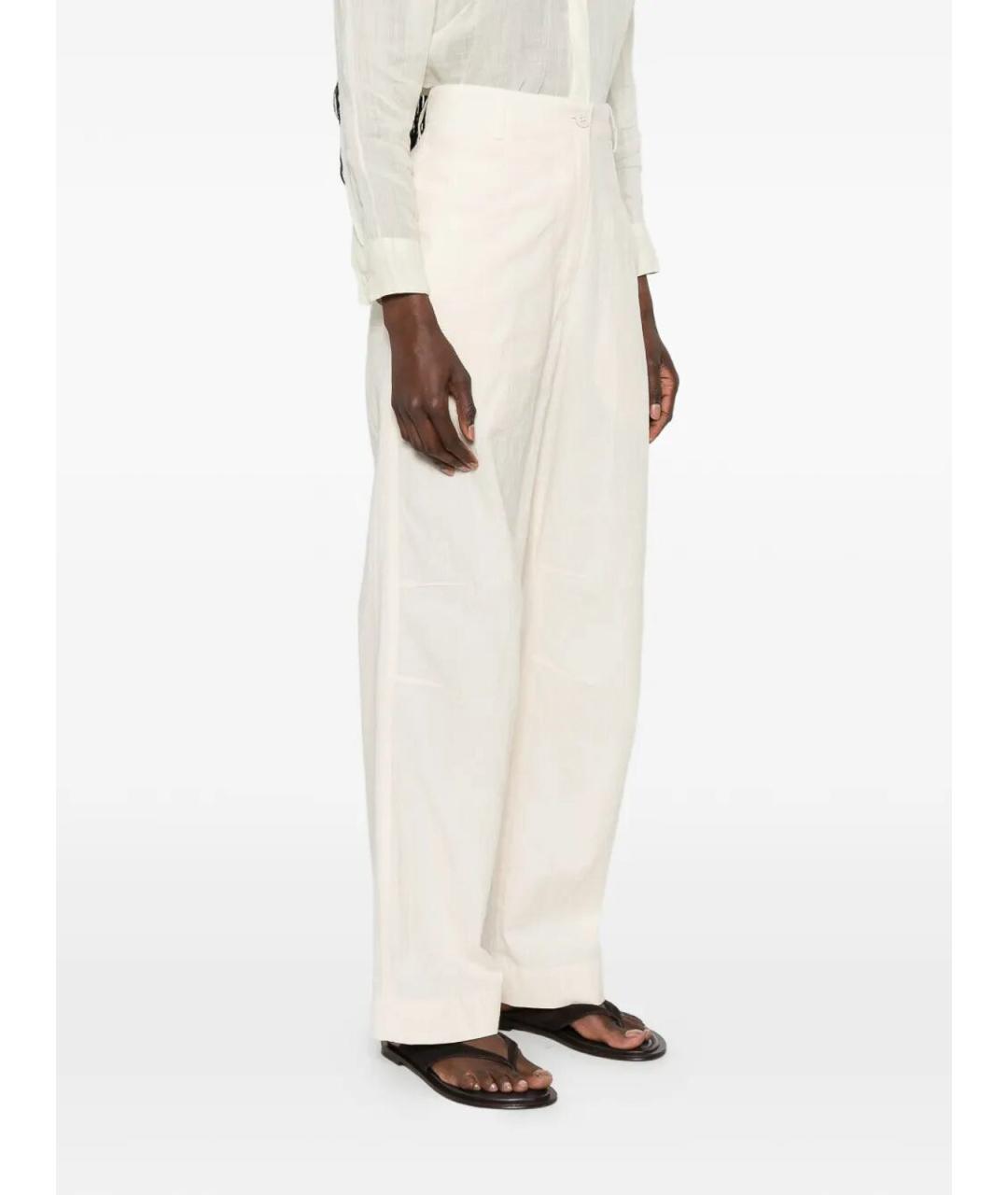 DRIES VAN NOTEN Бежевые хлопковые брюки широкие, фото 2